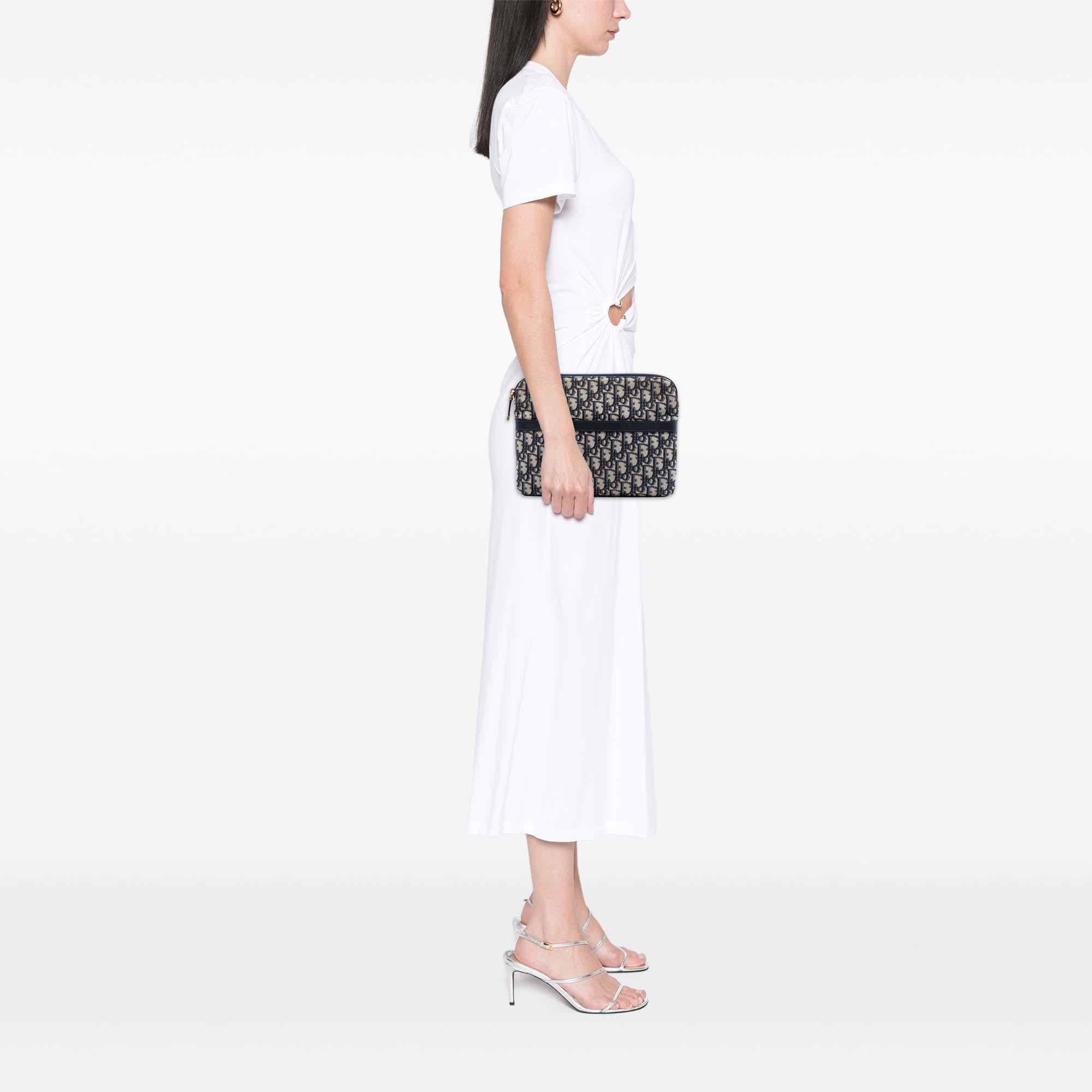Dior Oblique Canvas Clutch