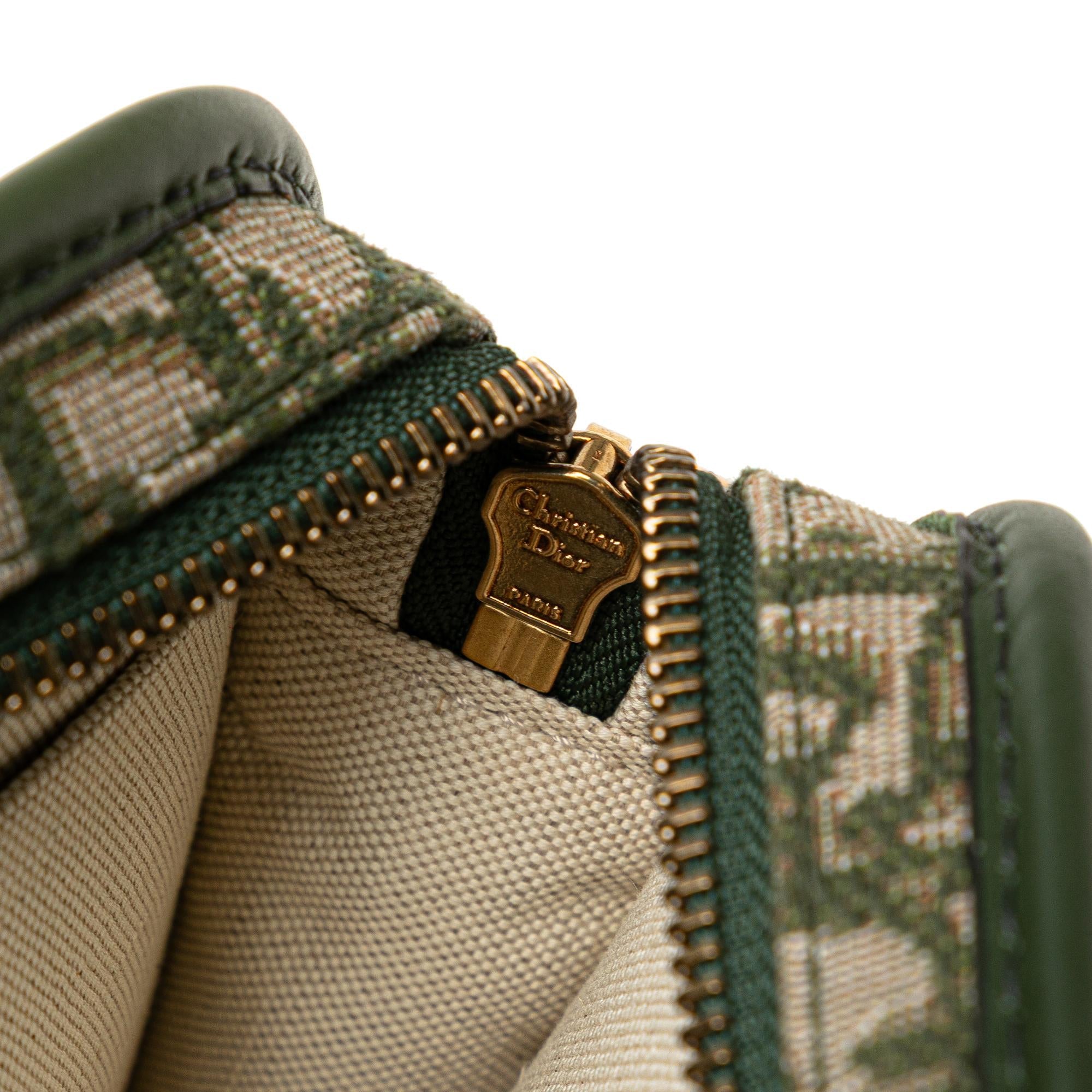Dior Oblique Canvas Diorquake Clutch