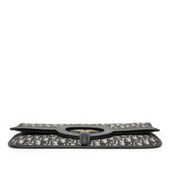 Dior Oblique Canvas Fold Over Clutch