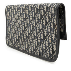Dior Oblique Canvas Fold Over Clutch
