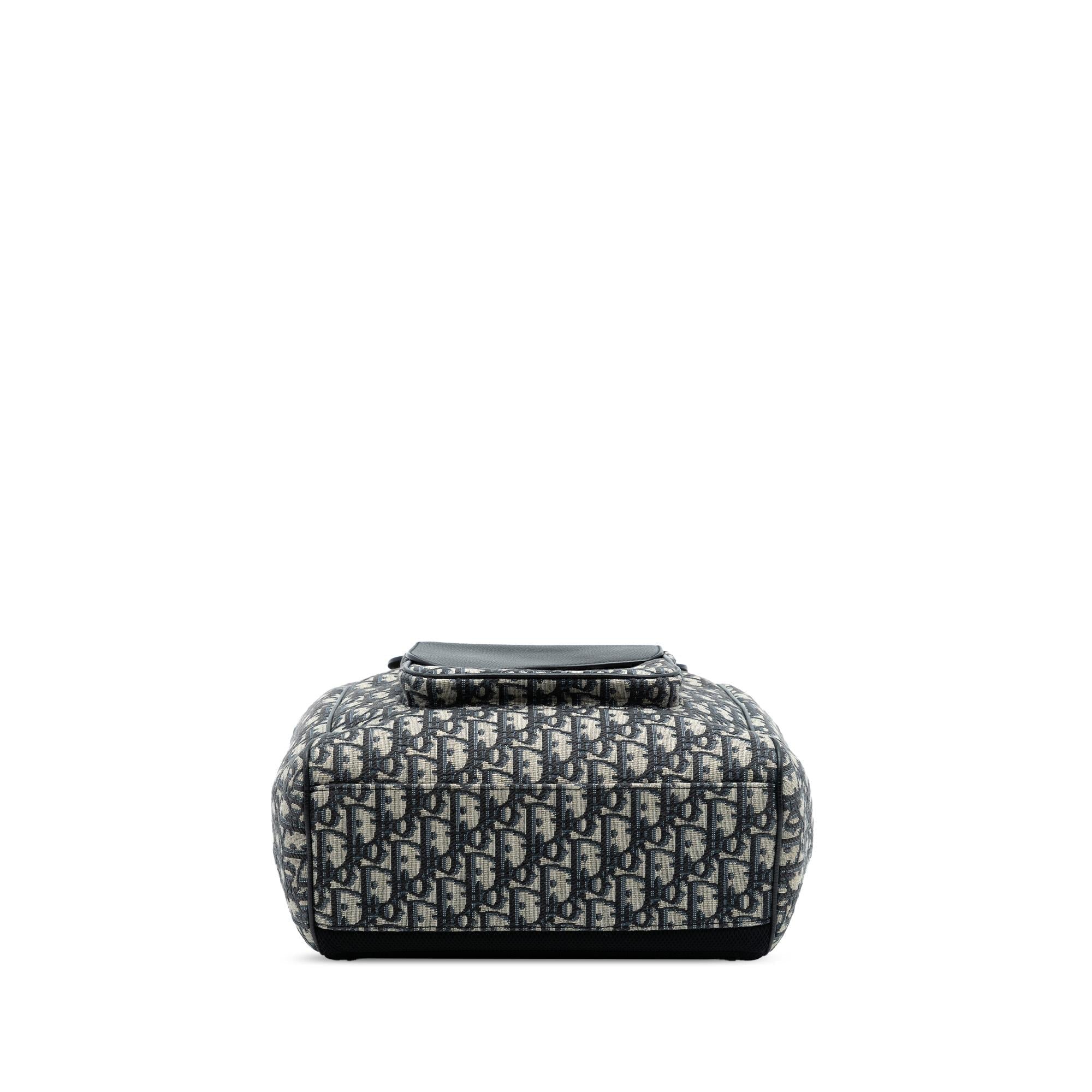 Dior Oblique Canvas Saddle Backpack