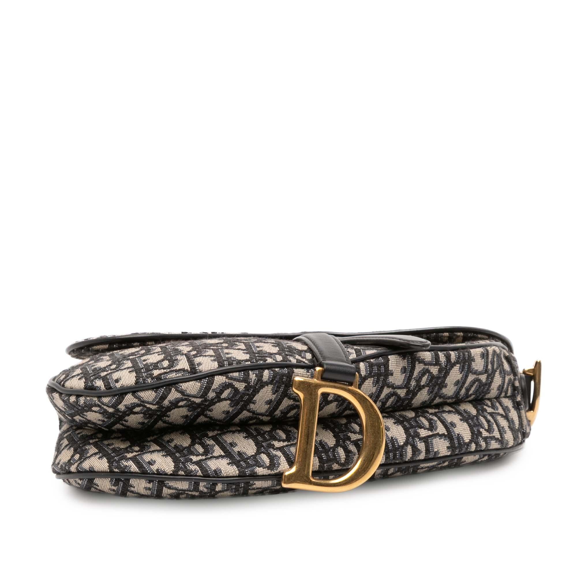 Dior Oblique Canvas Saddle Bag