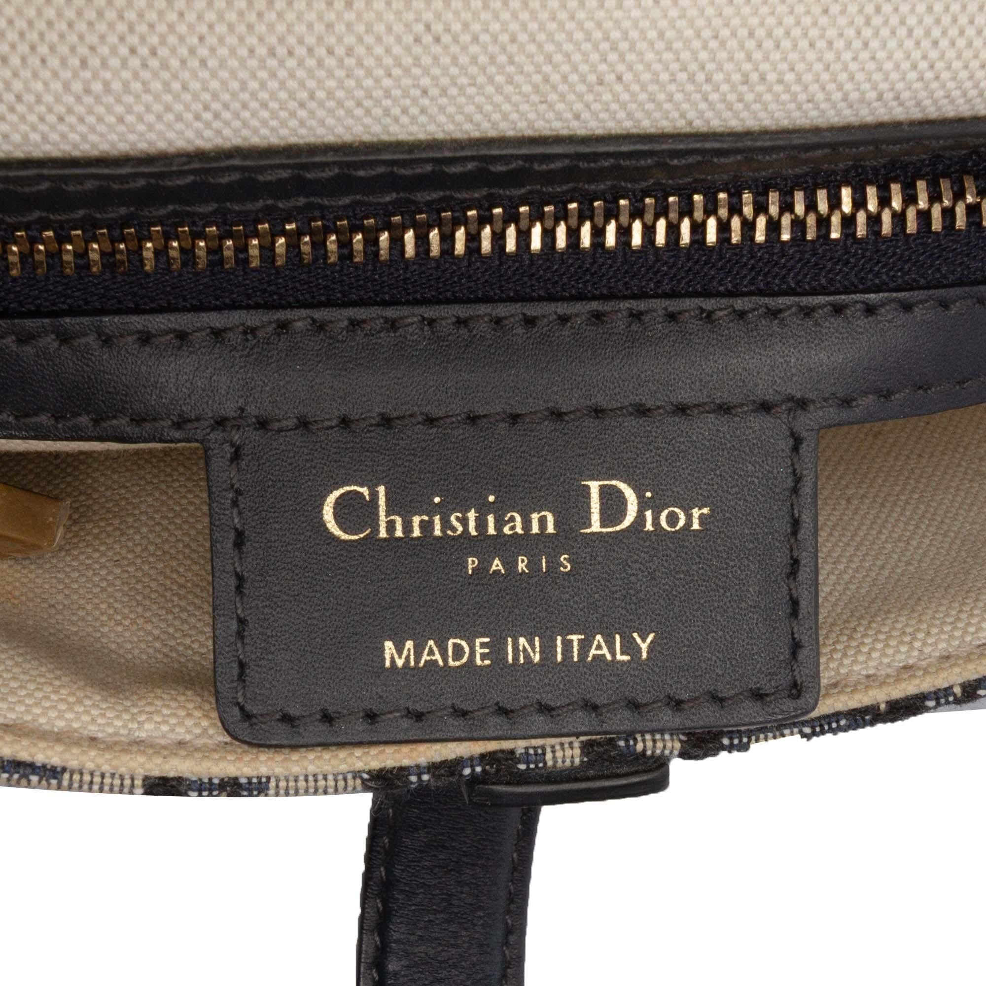 Dior Oblique Canvas Saddle Bag