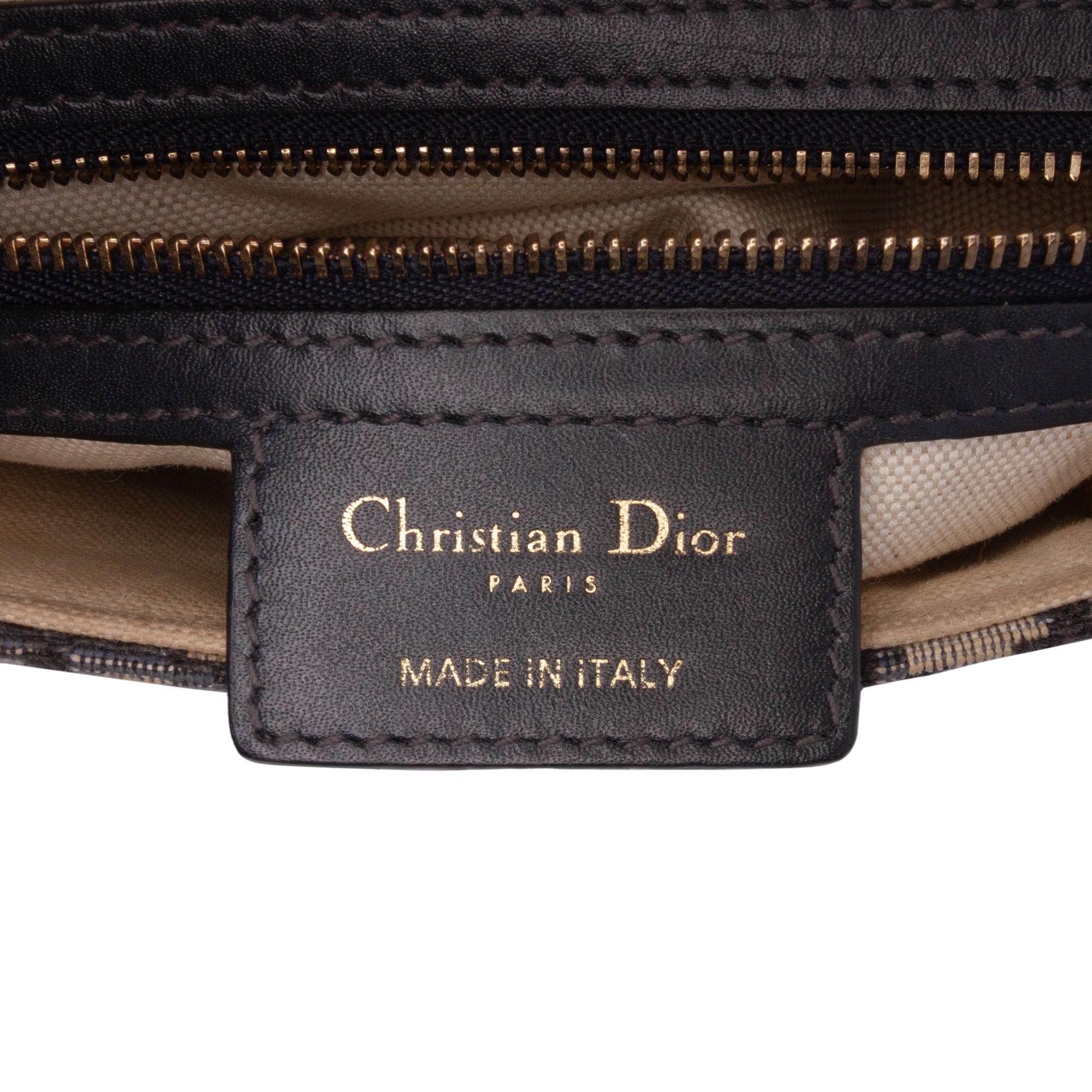 Dior Oblique Canvas Saddle Bag