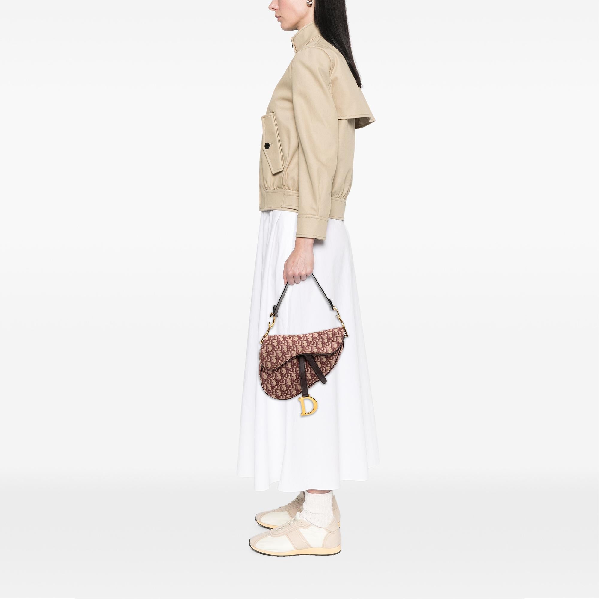 Dior Oblique Canvas Saddle Bag