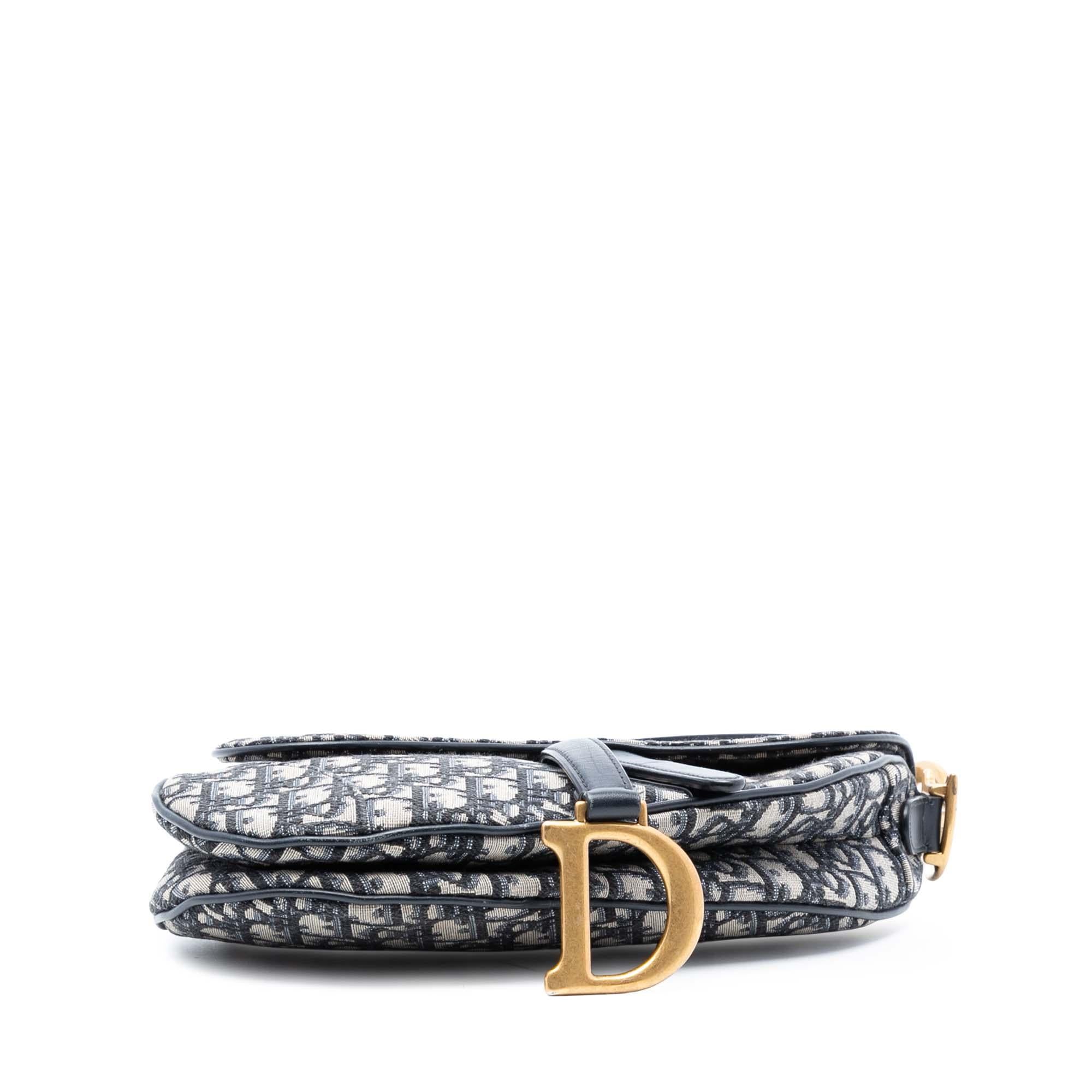 Dior Oblique Canvas Saddle Bag