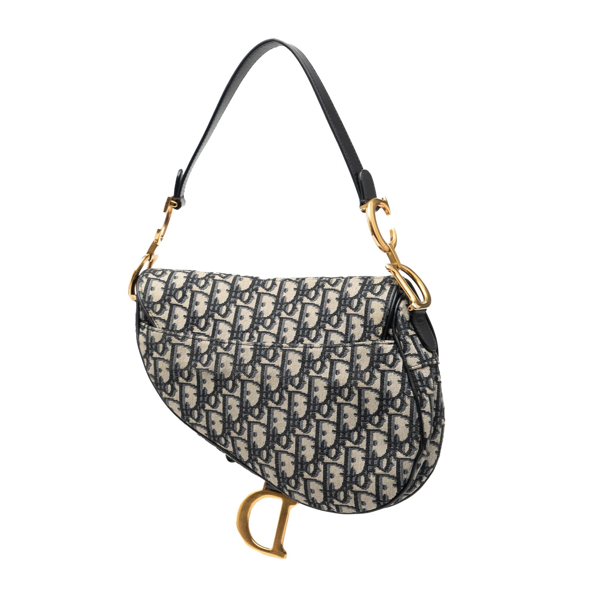 Dior Oblique Canvas Saddle Bag