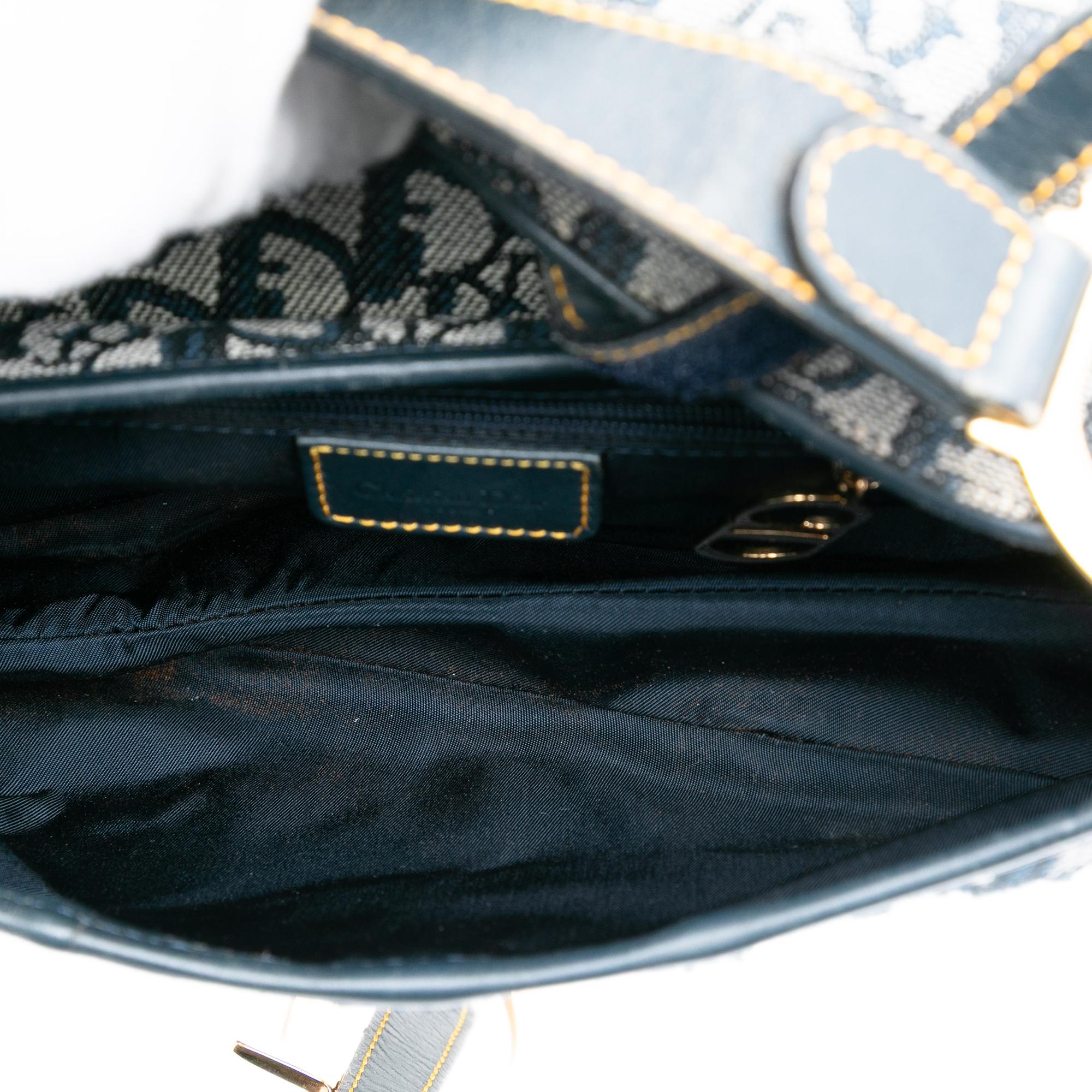 Dior Oblique Canvas Saddle Bag