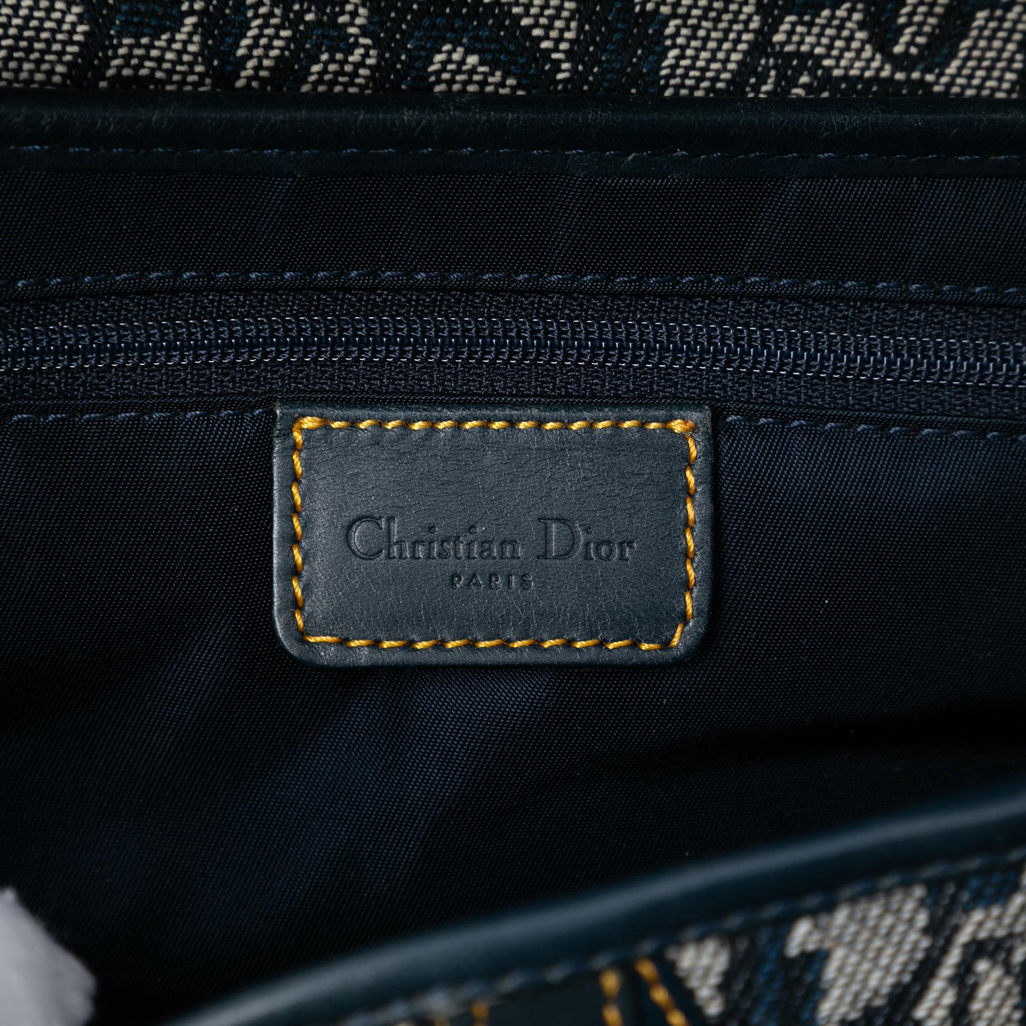 Dior Oblique Canvas Saddle Bag
