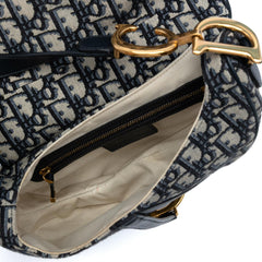 Dior Oblique Canvas Saddle Bag