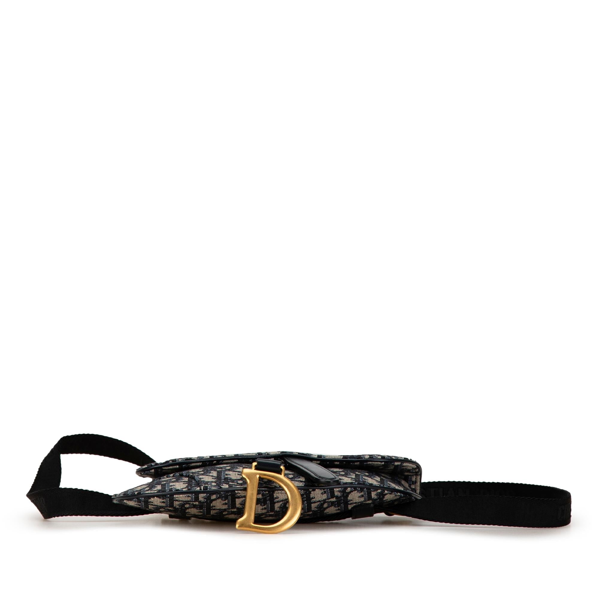 Dior Oblique Canvas Saddle Belt Bag