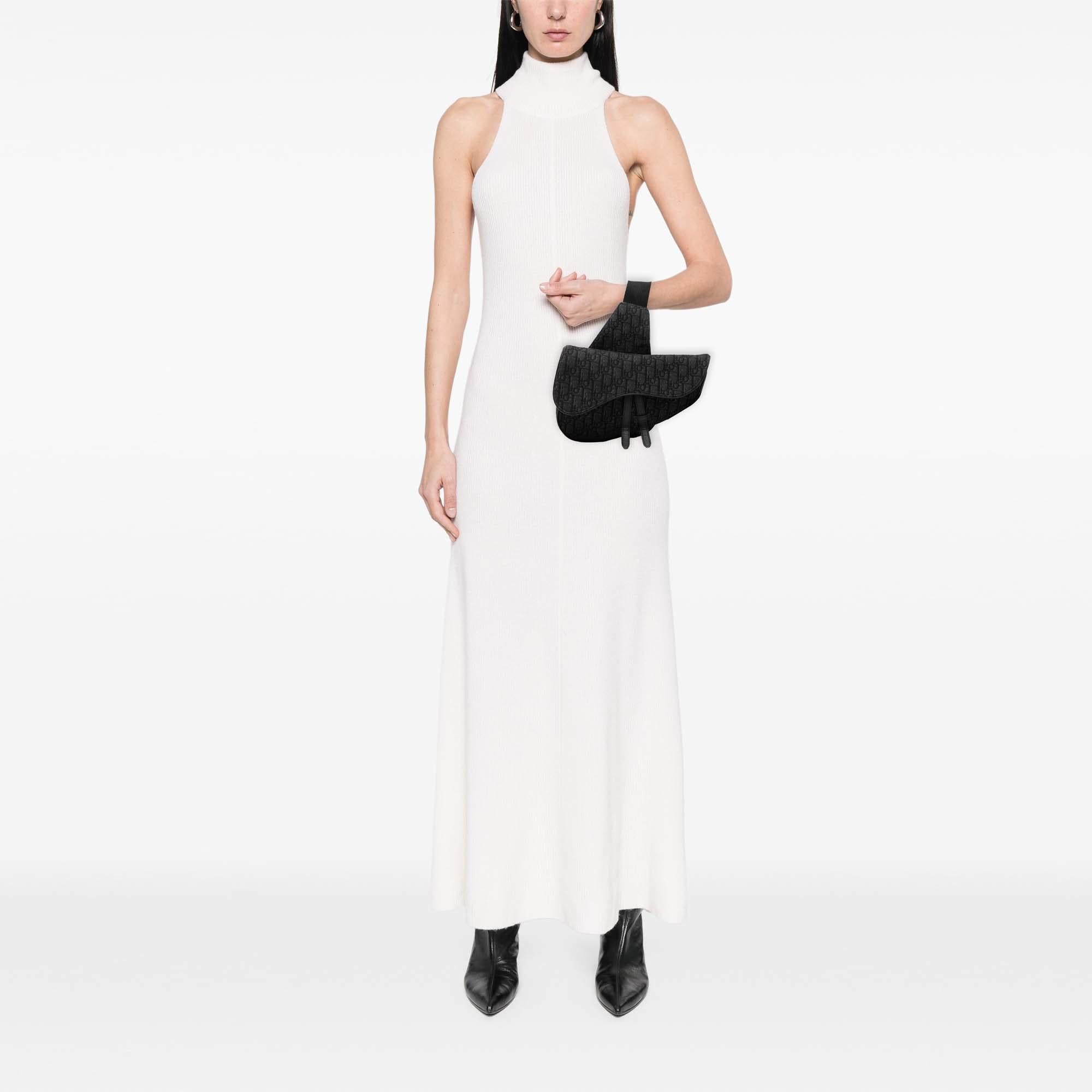 Dior Oblique Canvas Saddle Crossbody