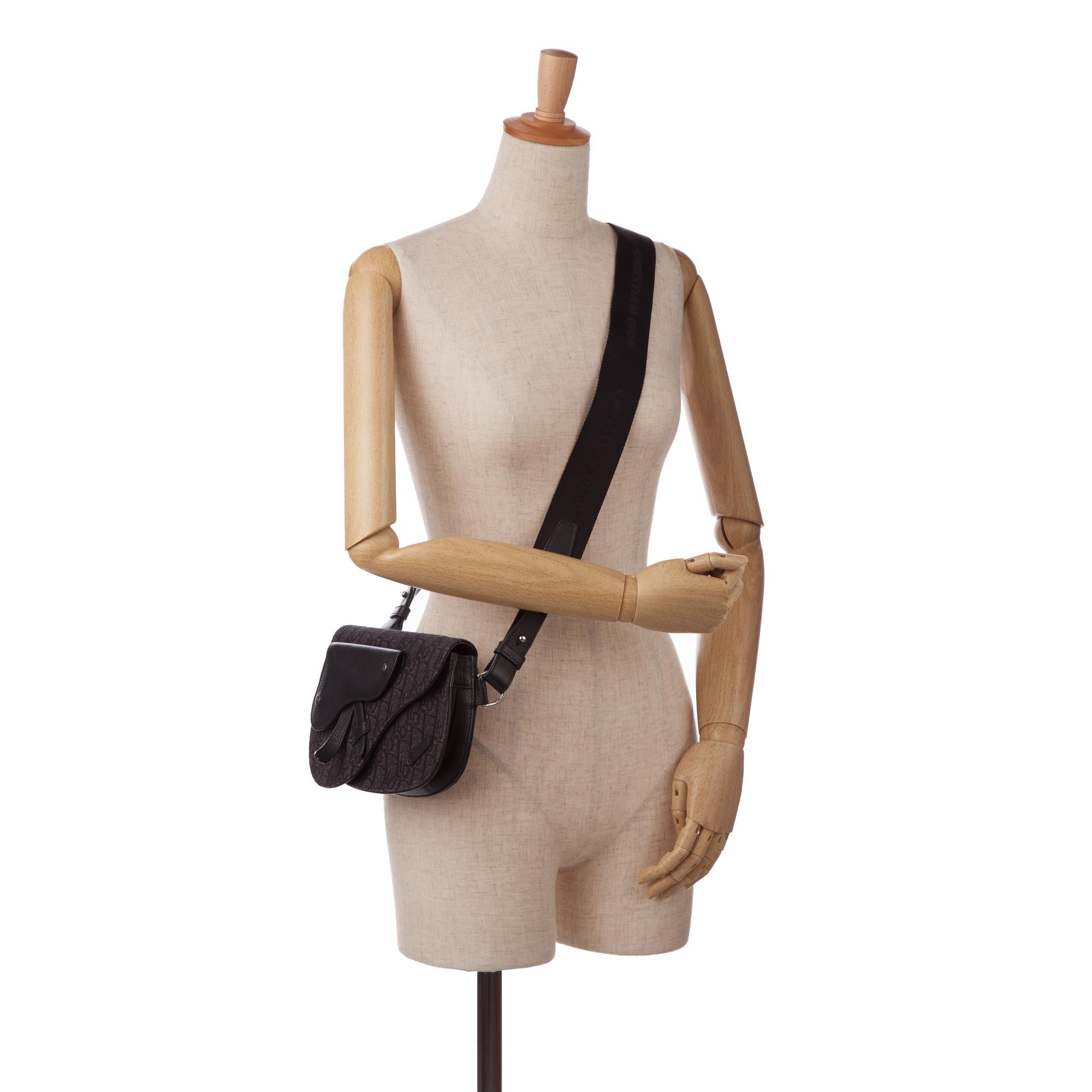 Dior Oblique Canvas Saddle Messenger Bag