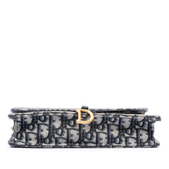 Dior Oblique Canvas Saddle Pouch Wallet on Chain