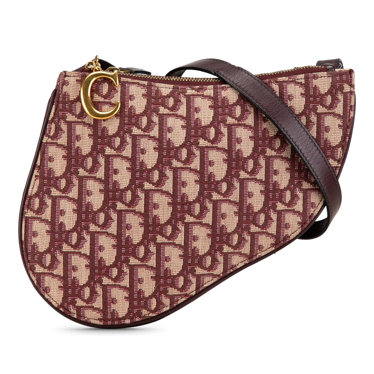 Dior Oblique Canvas Saddle Triple Zip Crossbody