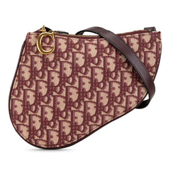 Dior Oblique Canvas Saddle Triple Zip Crossbody