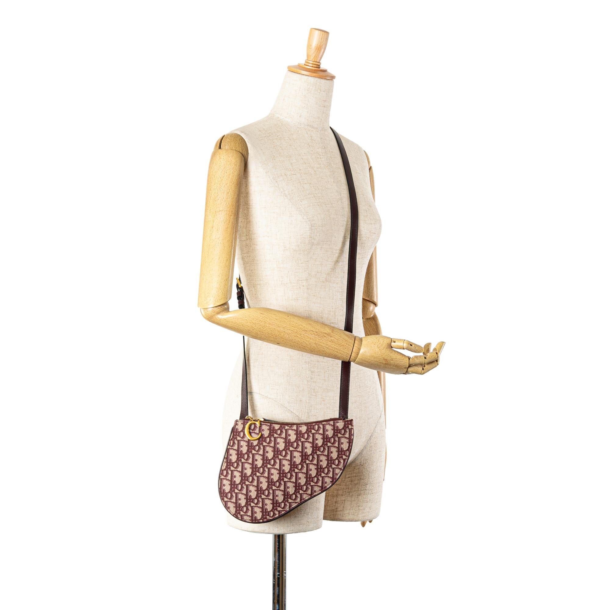 Dior Oblique Canvas Saddle Triple Zip Crossbody