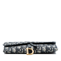 Dior Oblique Canvas Saddle Wallet On Chain