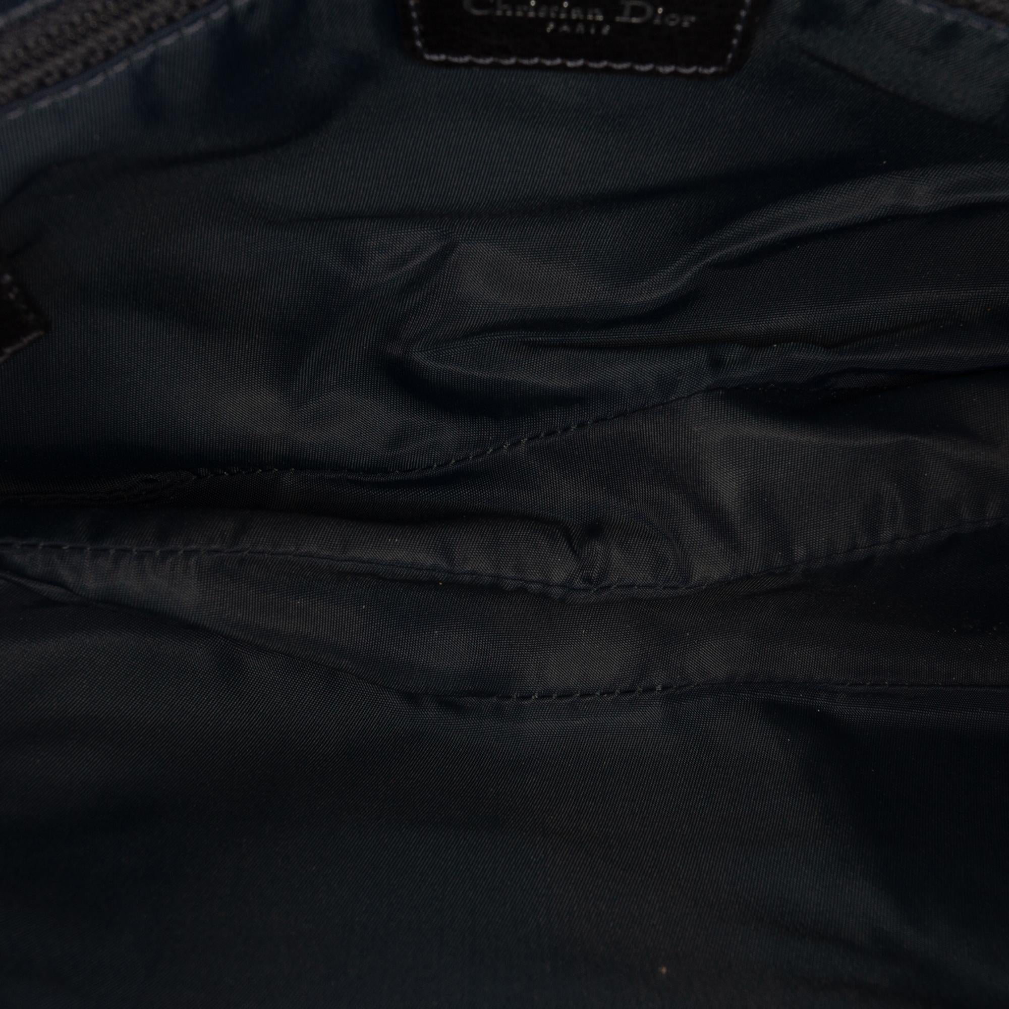 Dior Oblique Denim Flight Double Saddle Crossbody