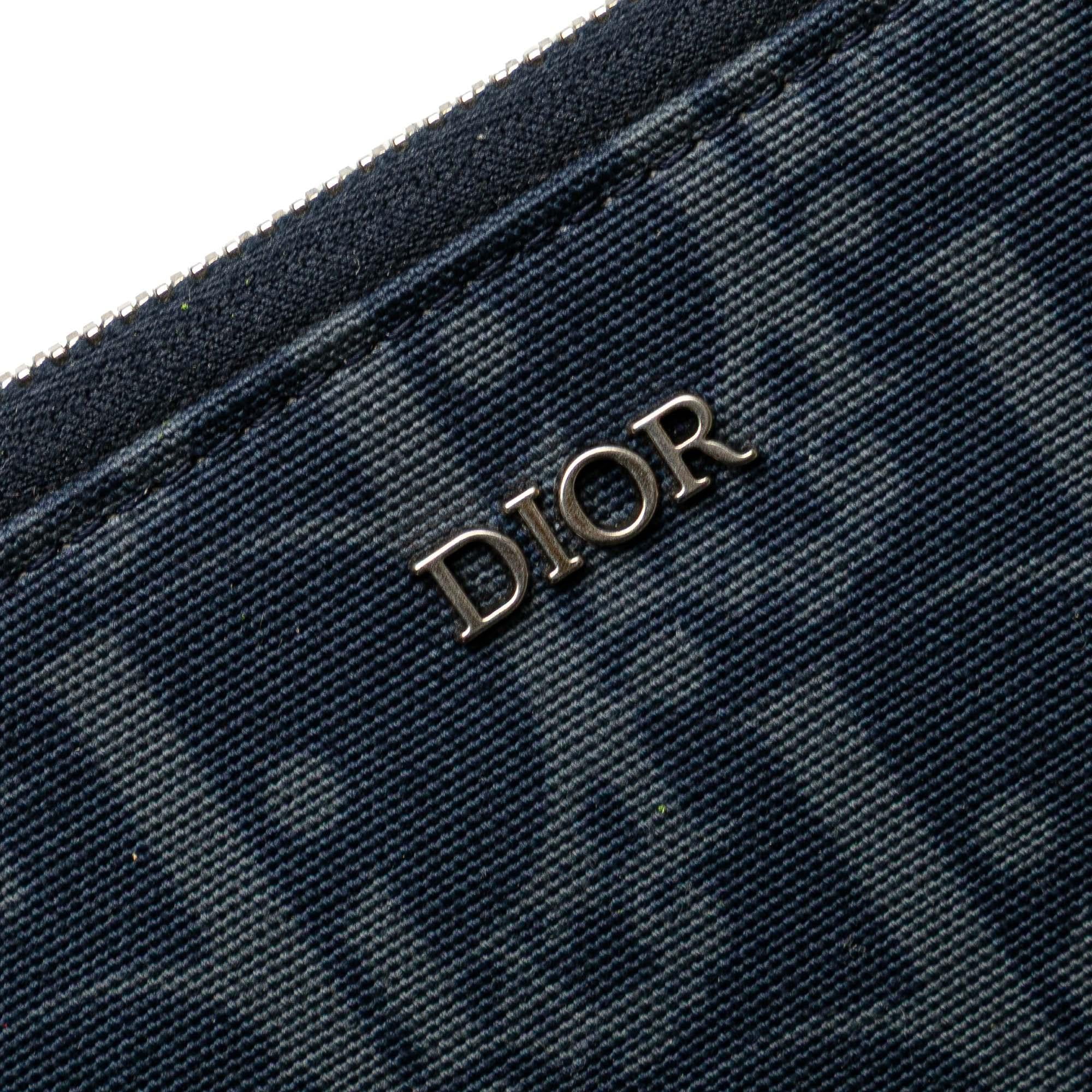 Dior Oblique Denim Tears A5 Flat Pouch