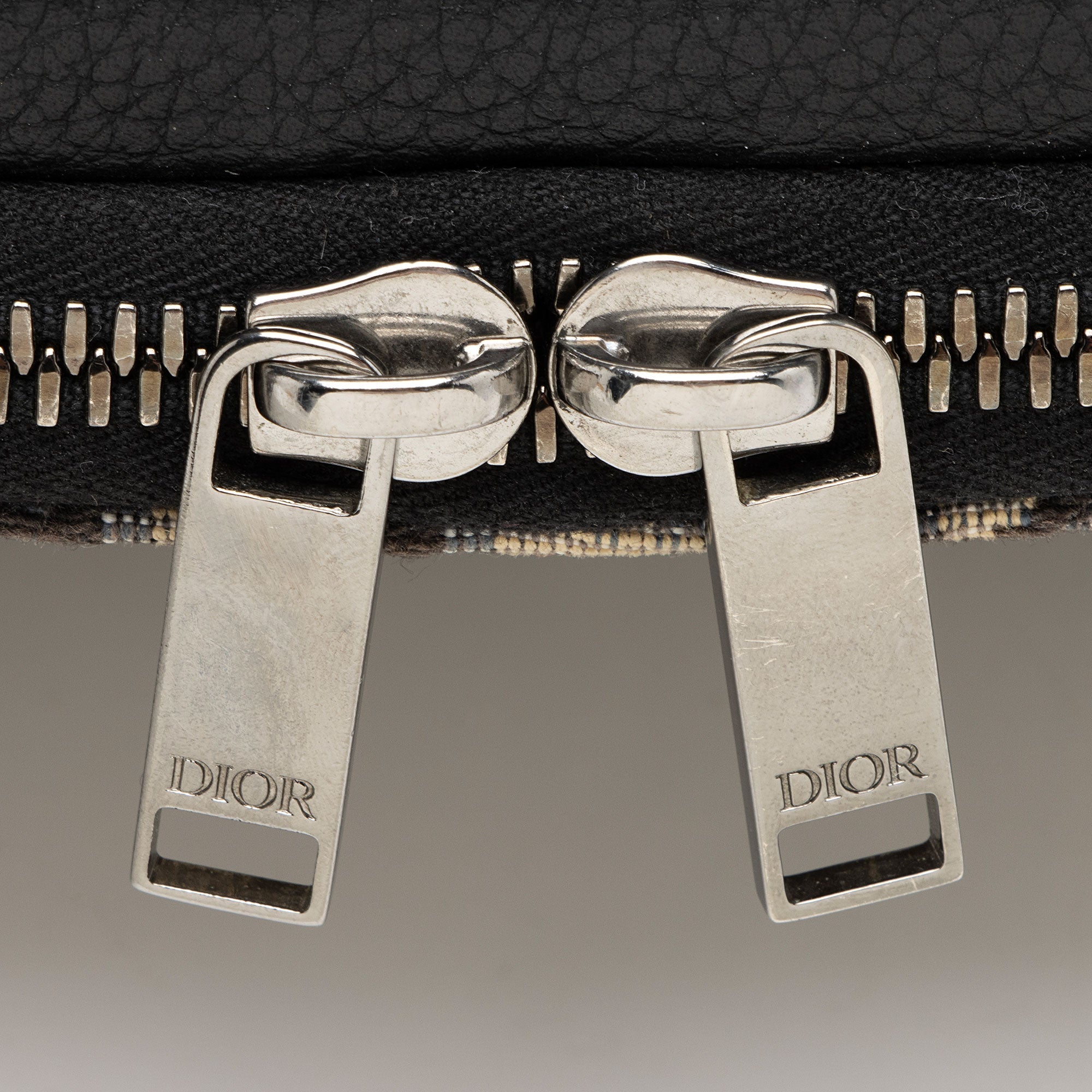 Dior Oblique Double Zip Pouch