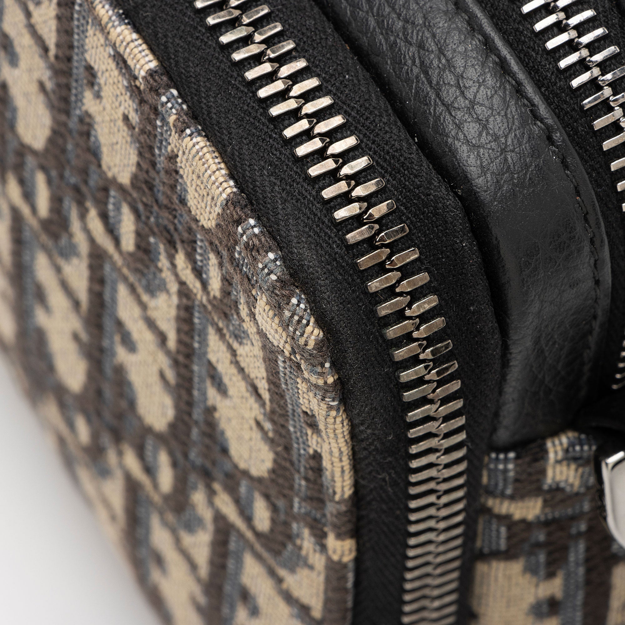 Dior Oblique Double Zip Pouch