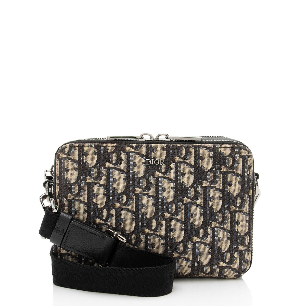 Dior Oblique Double Zip Pouch