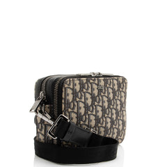 Dior Oblique Double Zip Pouch