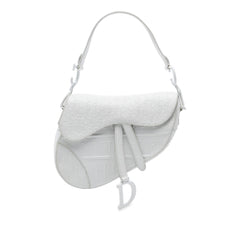 Dior Oblique Embossed Calfskin Saddle Bag