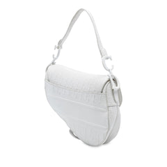 Dior Oblique Embossed Calfskin Saddle Bag
