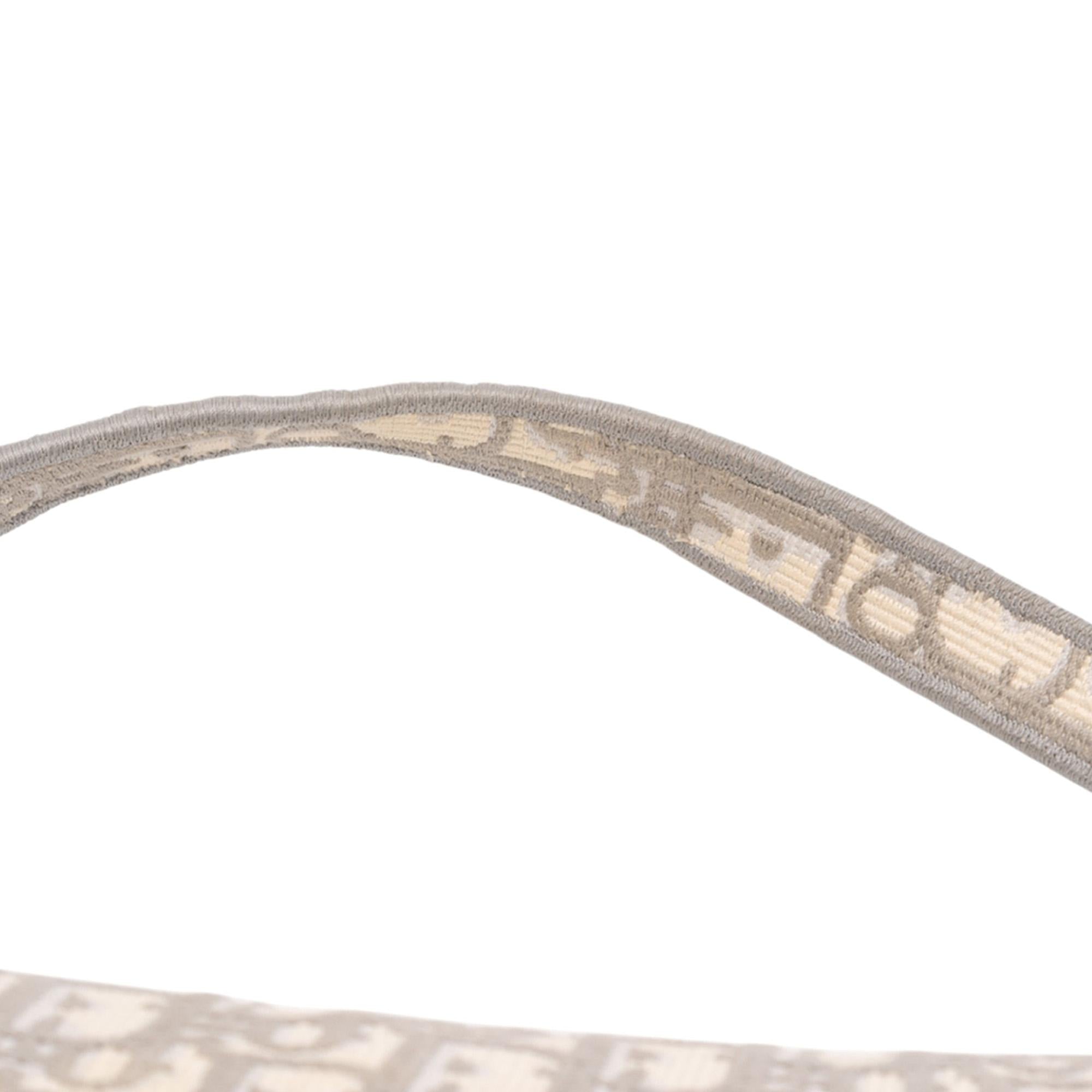 Dior Oblique Embroidered Canvas Saddle Bag