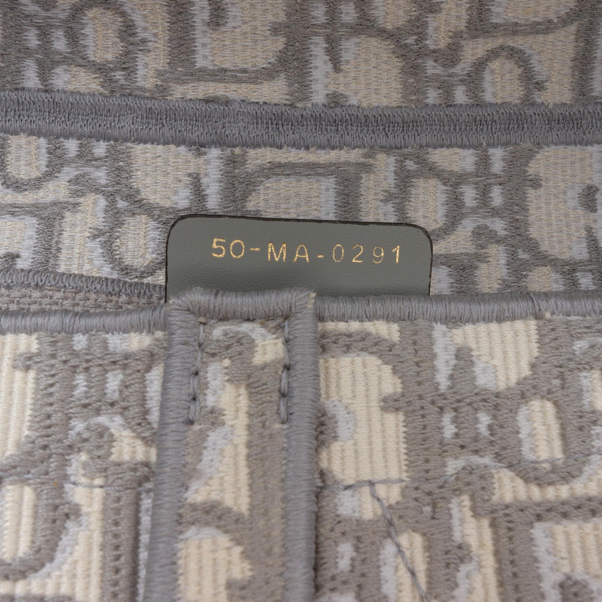 Dior Oblique Embroidered Canvas Saddle Bag