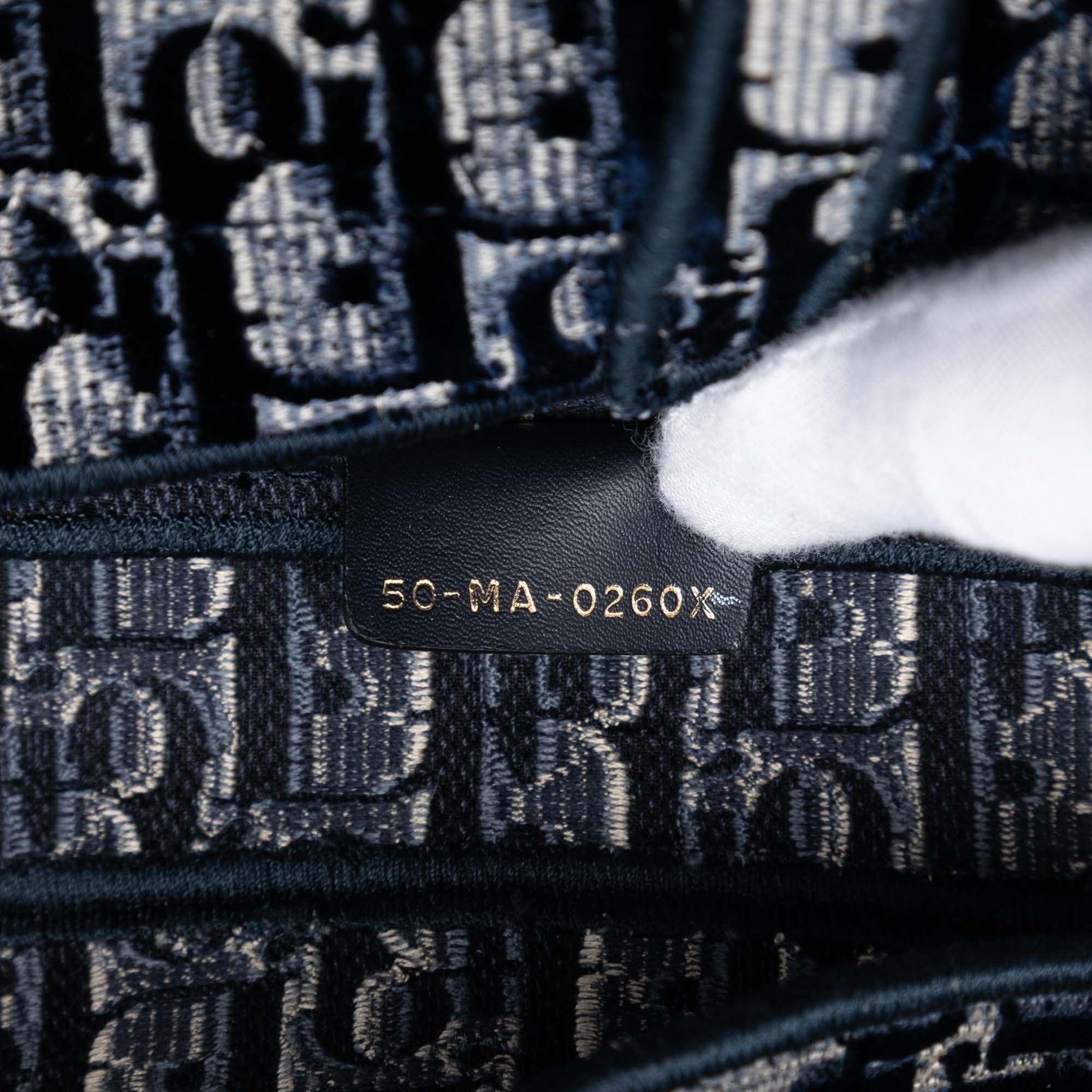 Dior Oblique Embroidered Canvas Saddle Bag