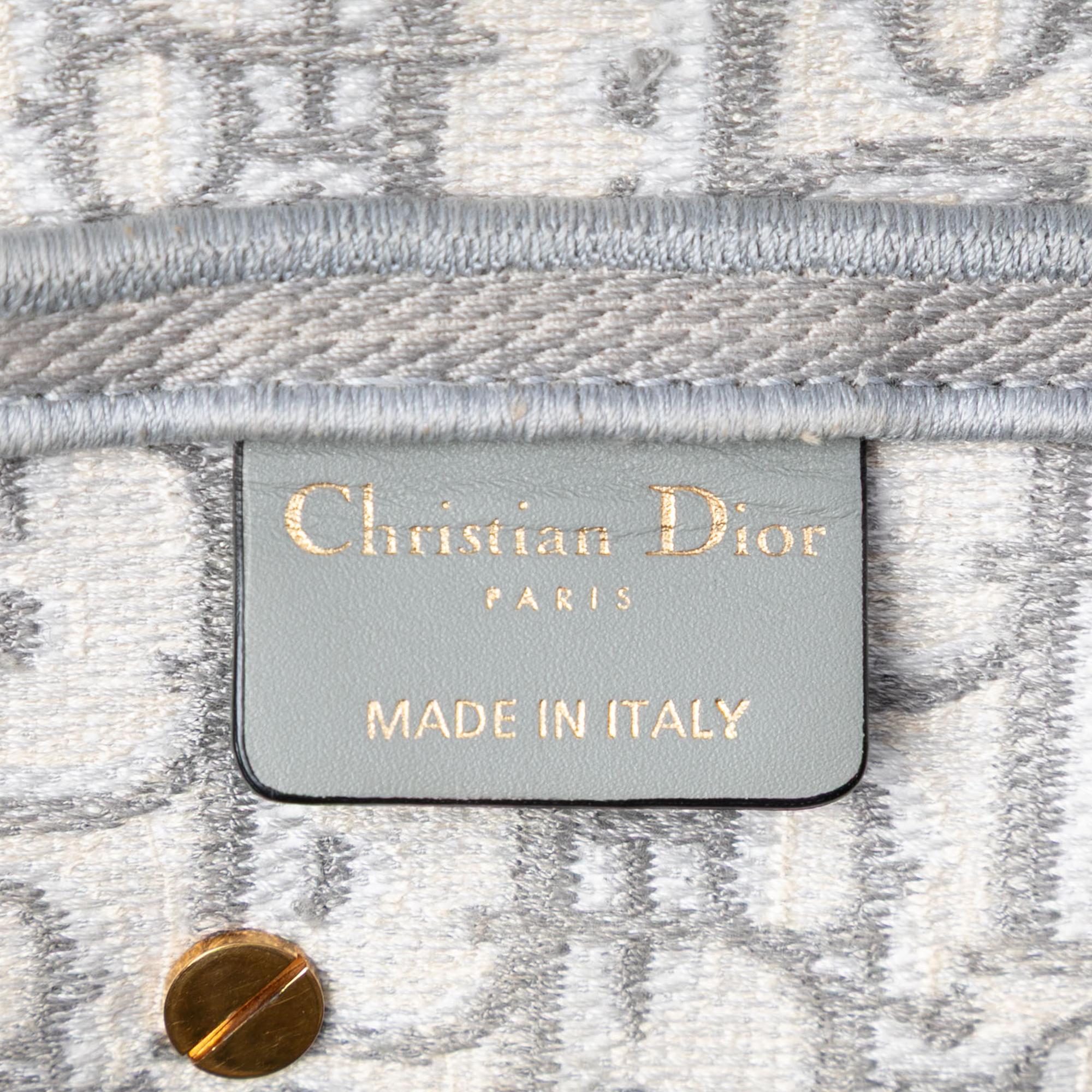 Dior Oblique Embroidered Canvas Saddle Bag