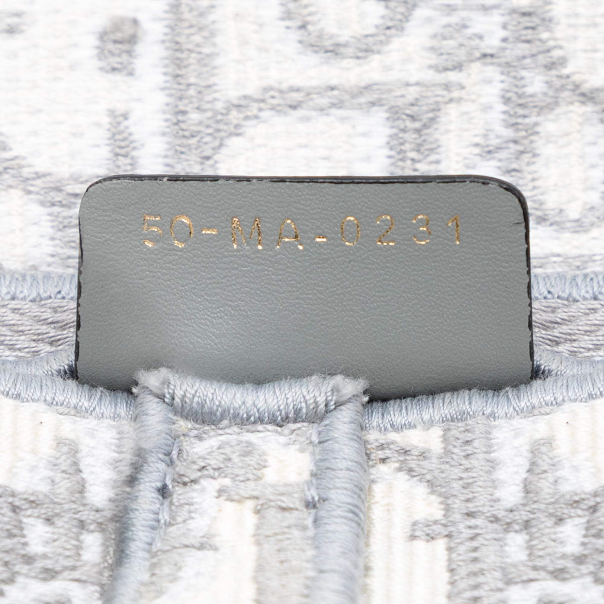 Dior Oblique Embroidered Canvas Saddle Bag