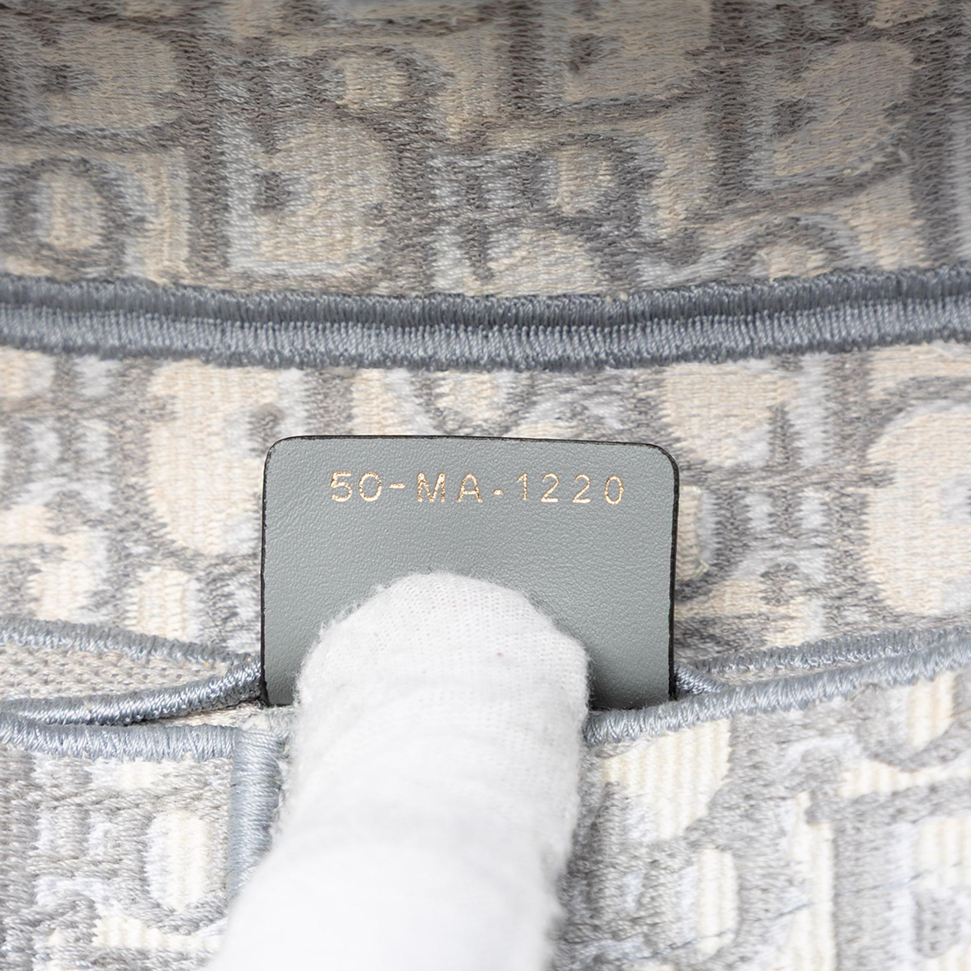 Dior Oblique Embroidered Canvas Saddle Bag