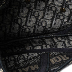 Dior Oblique Embroidered Canvas Saddle Bag