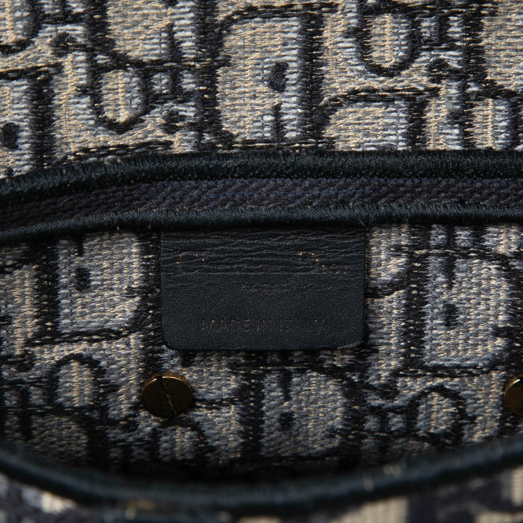 Dior Oblique Embroidered Canvas Saddle Bag