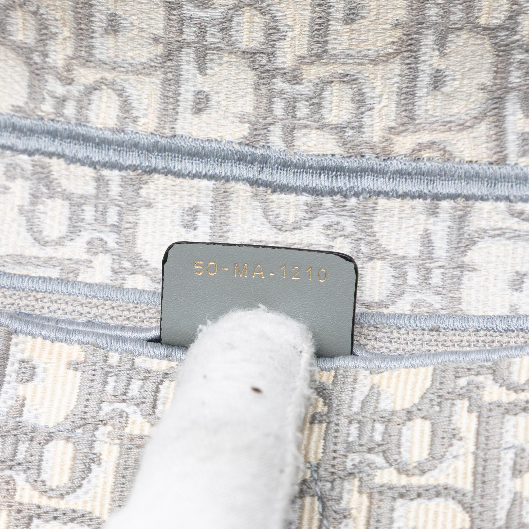 Dior Oblique Embroidered Canvas Saddle Bag