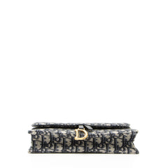 Dior Oblique Medium Saddle Pouch with Chain
