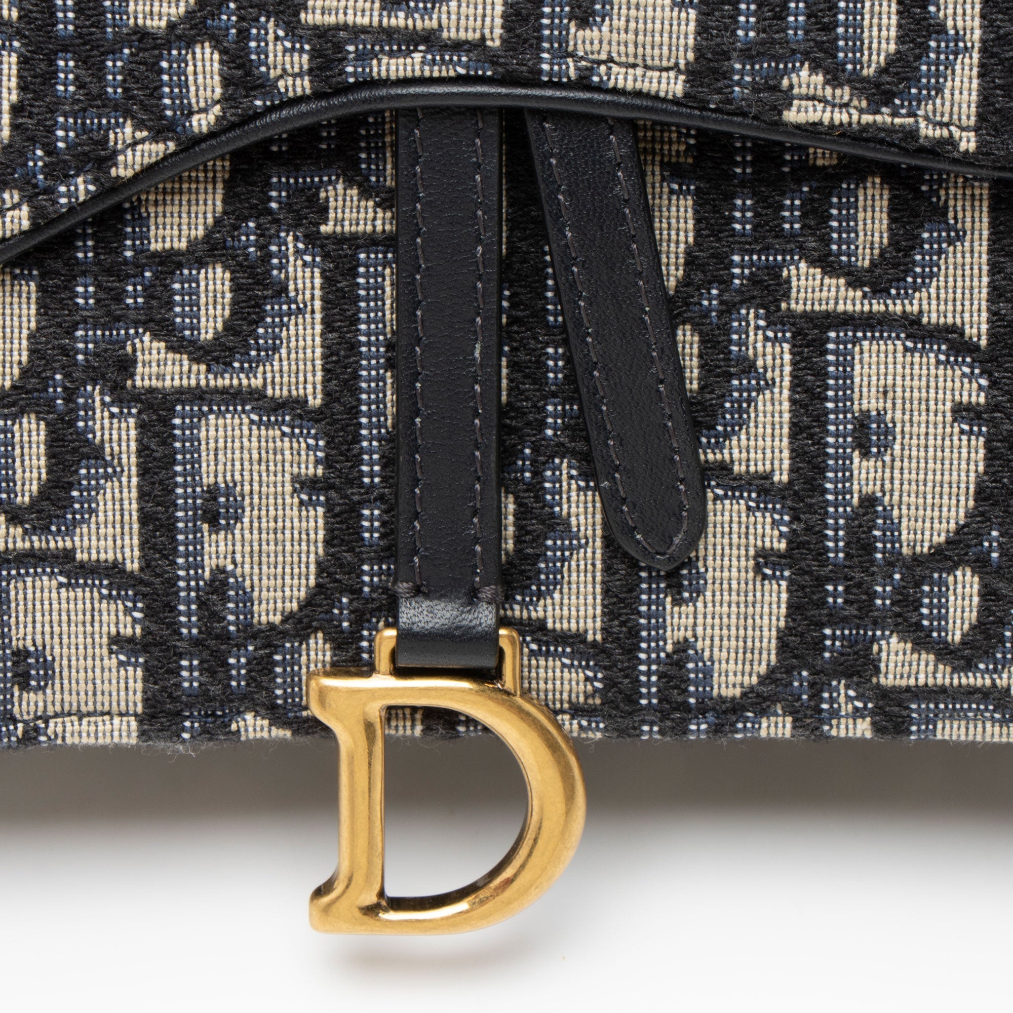 Dior Oblique Medium Saddle Pouch with Chain
