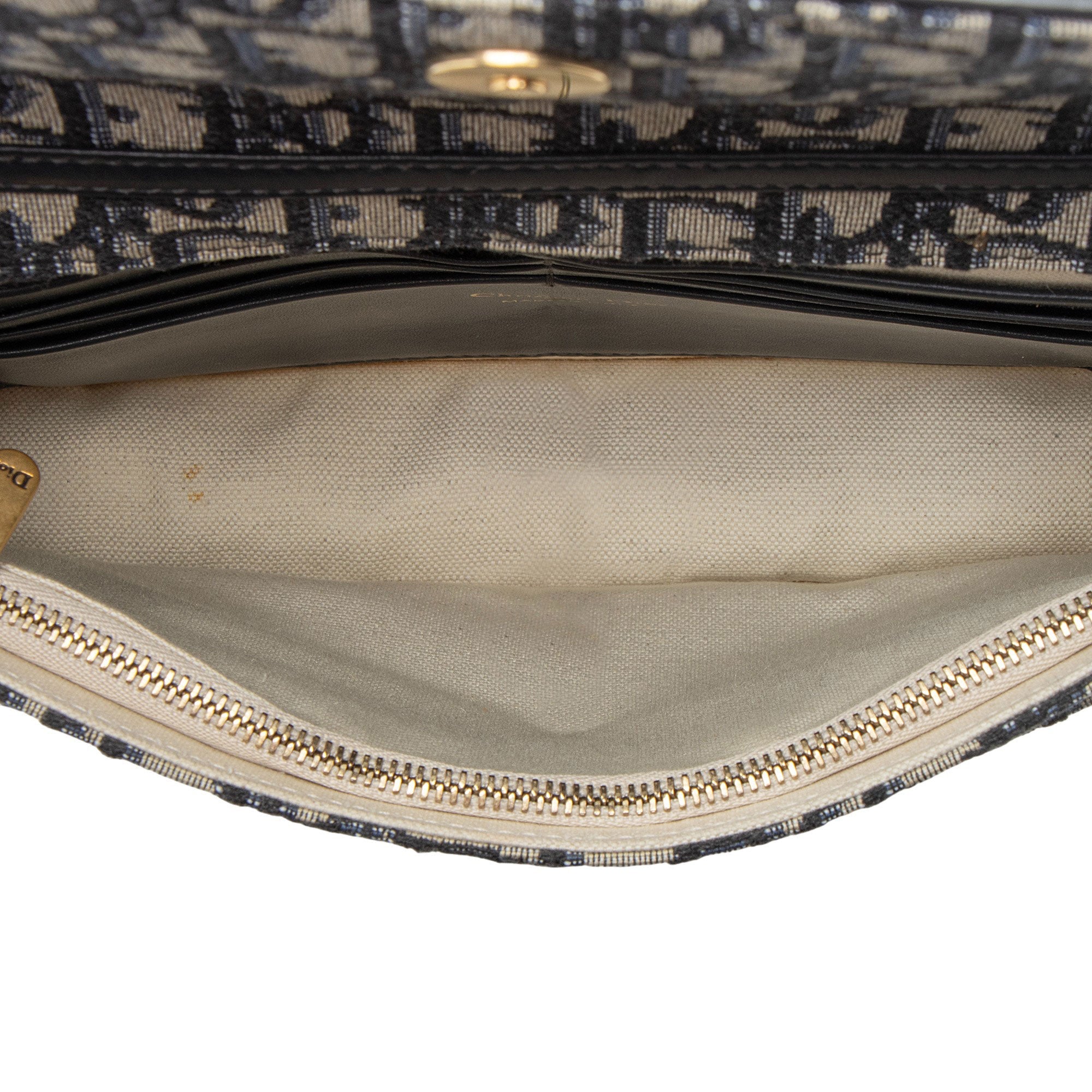 Dior Oblique Medium Saddle Pouch with Chain