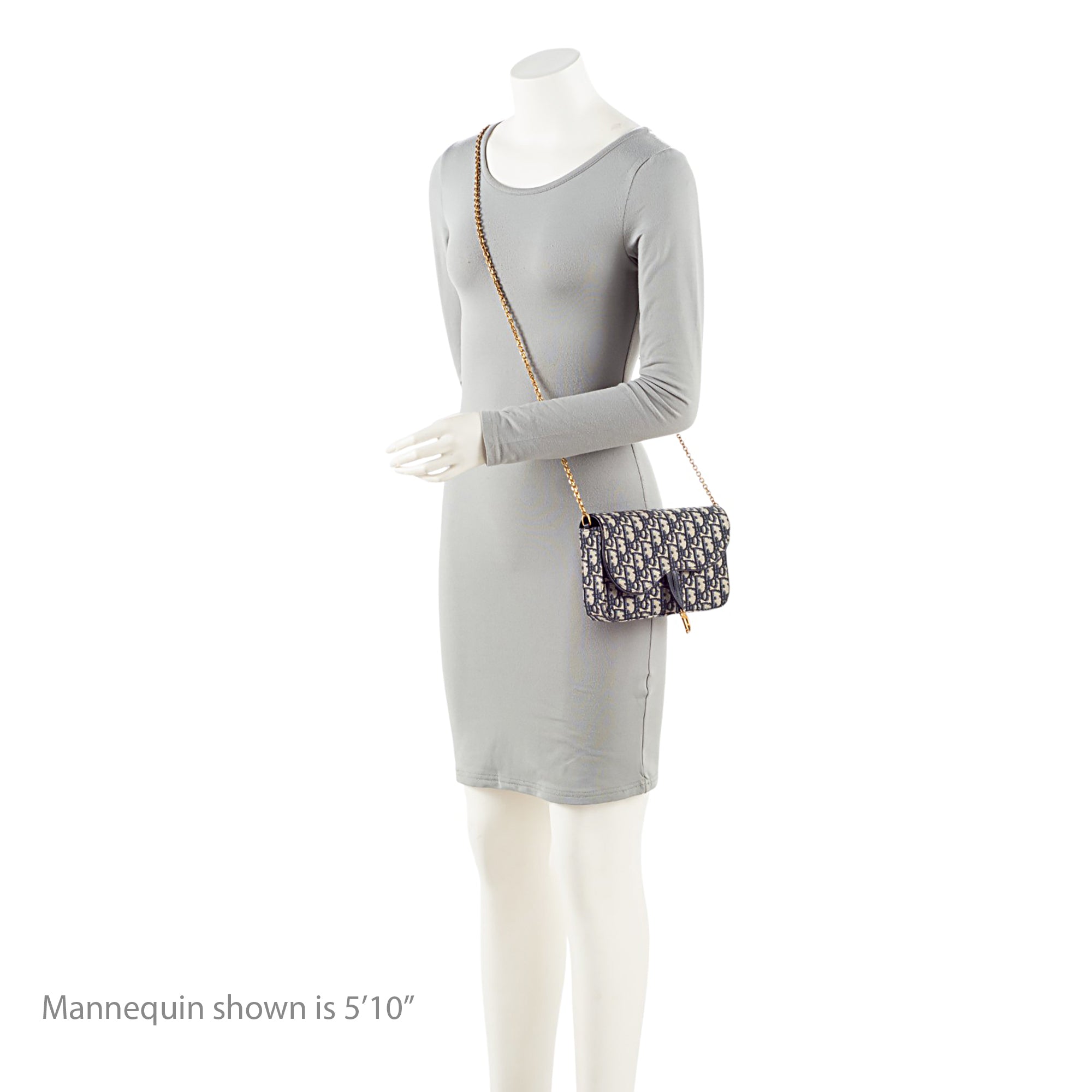 Dior Oblique Medium Saddle Pouch with Chain