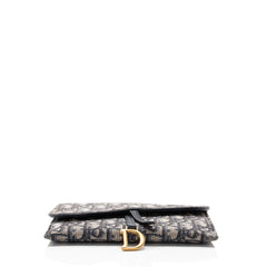 Dior Oblique Saddle Chain Wallet Crossbody