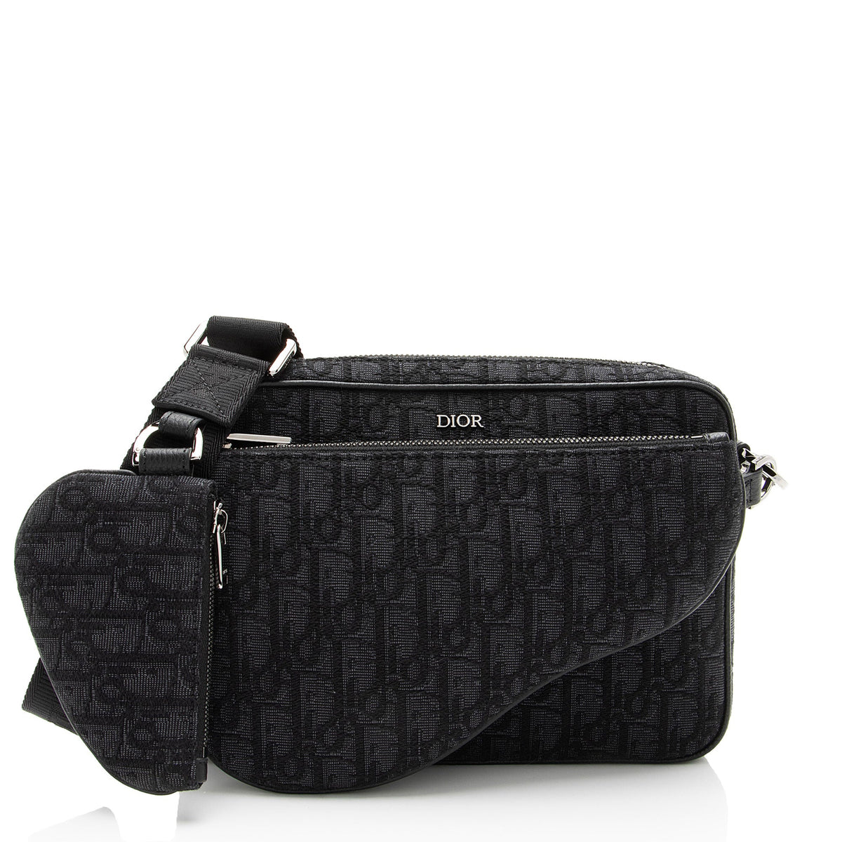 Dior Oblique Saddle Triple Pouch Crossbody