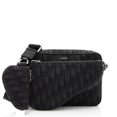 Dior Oblique Saddle Triple Pouch Crossbody