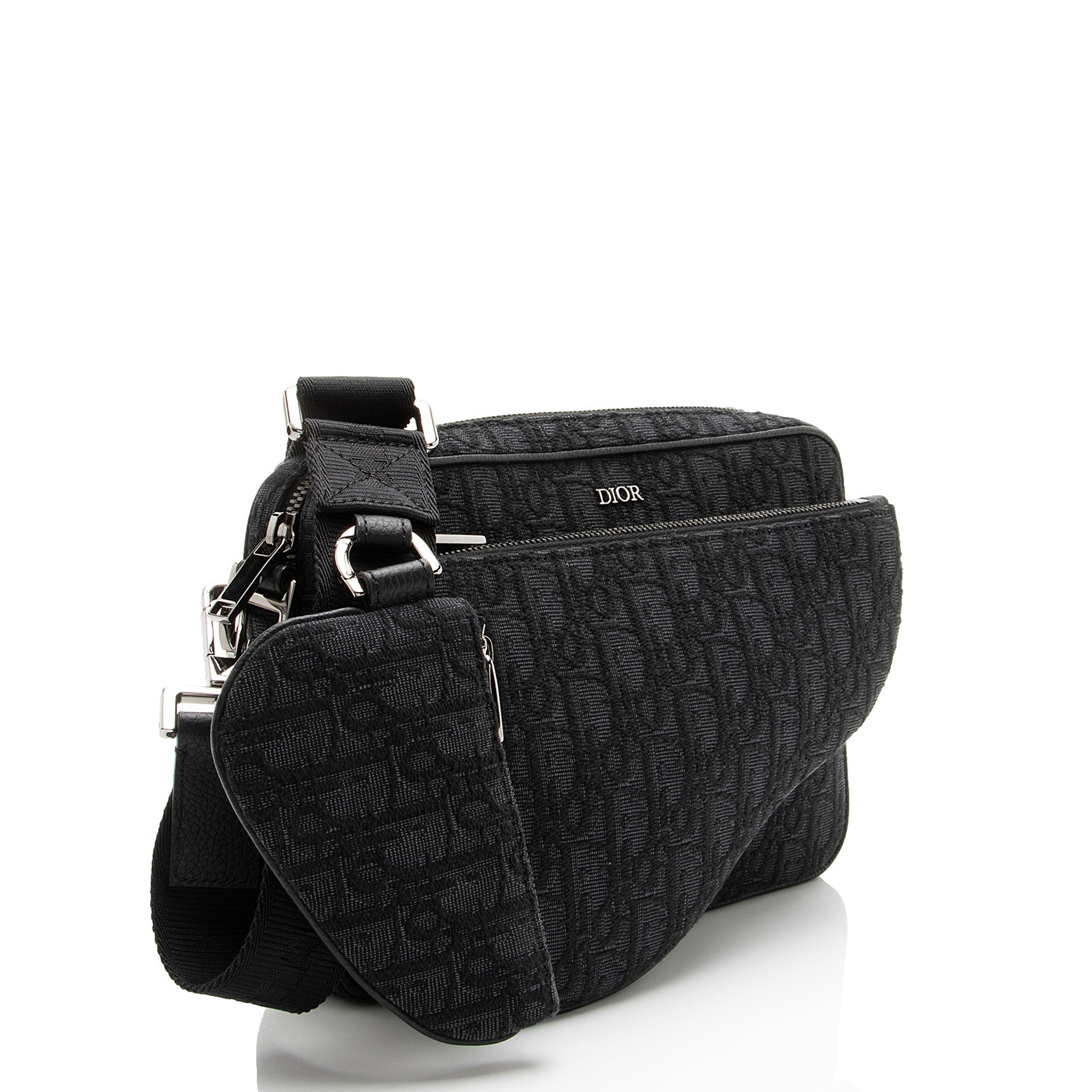 Dior Oblique Saddle Triple Pouch Crossbody