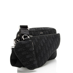 Dior Oblique Saddle Triple Pouch Crossbody