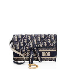 Dior Oblique Slim Saddle Pouch