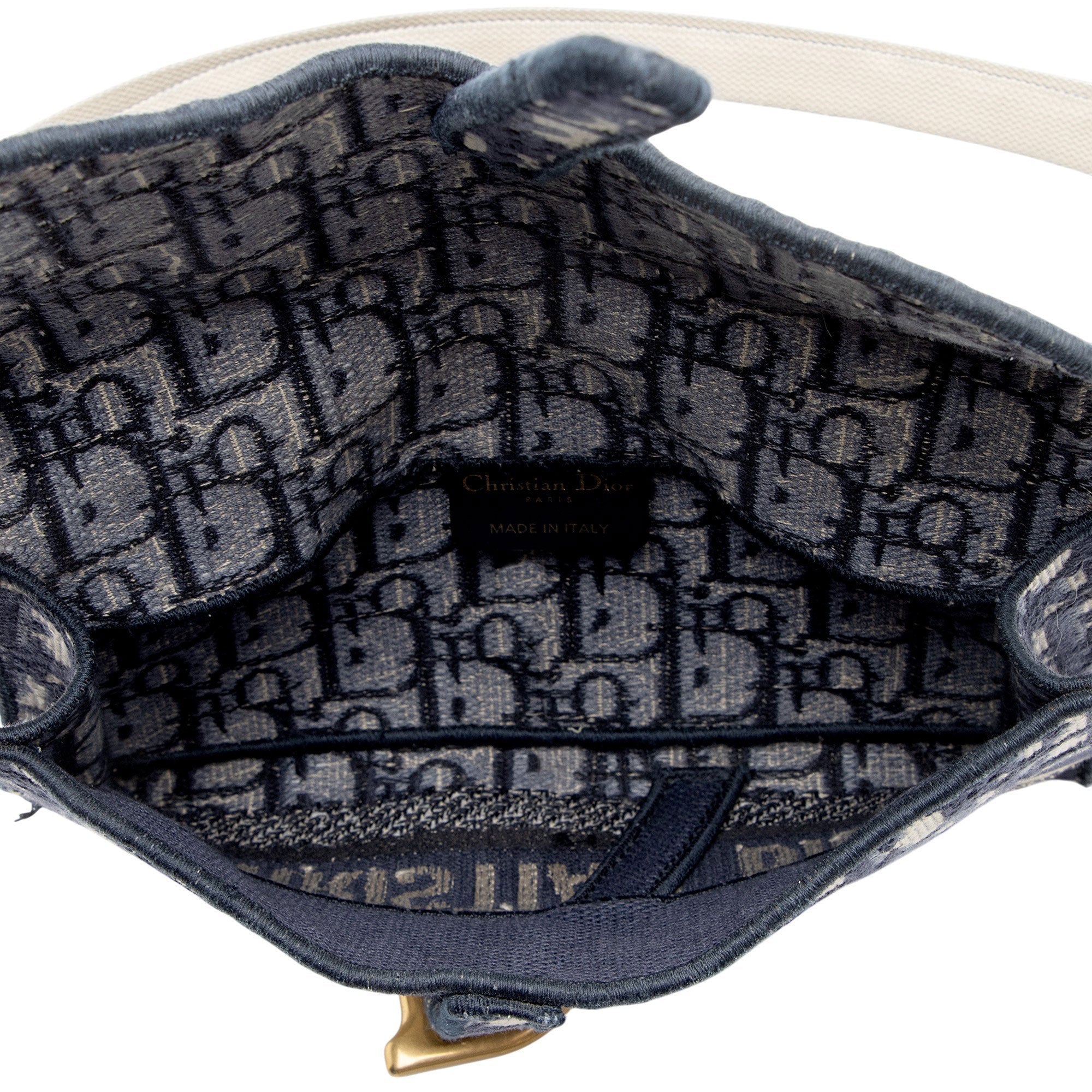 Dior Oblique Slim Saddle Pouch